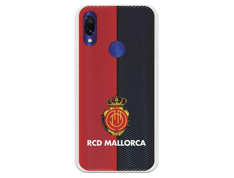 Funda para Xiaomi Redmi 7 del Mallorca RCD Mallorca Diagonales Transparente - Licencia Oficial RCD Mallorca
