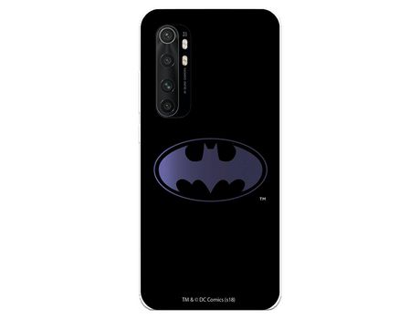 Funda para Xiaomi Mi Note 10 Lite Oficial de DC Comics Batman Logo Transparente - DC Comics