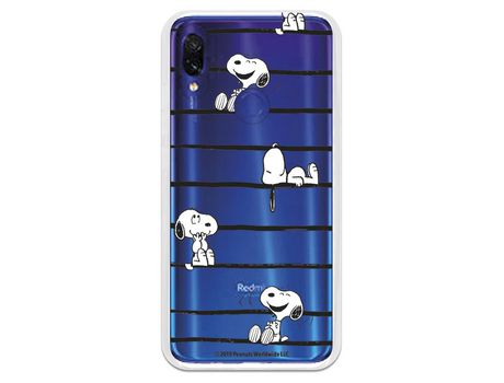 Funda para Xiaomi Redmi 7 Oficial de Peanuts Snoopy rayas - Snoopy