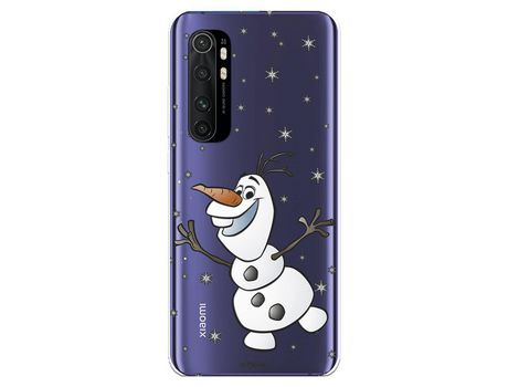 Funda para Xiaomi Mi Note 10 Lite Oficial de Disney Olaf Transparente - Frozen