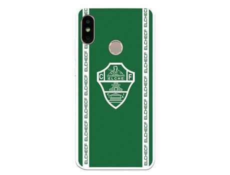 Funda para Xiaomi Mi A2 Lite del Elche CF Escudo Fondo Verde - Licencia Oficial Elche CF
