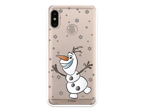 Funda para Xiaomi Mi A2 Lite Oficial de Disney Olaf Transparente - Frozen