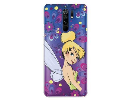 Funda para Xiaomi Redmi 9 Oficial de Disney Campanilla Flores - Peter Pan