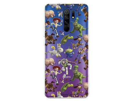Funda para Xiaomi Redmi 9 Oficial de Disney Muñecos Toy Story Siluetas - Toy Story