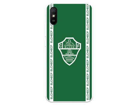 Funda para Xiaomi Redmi 9A del Elche CF Escudo Fondo Verde - Licencia Oficial Elche CF