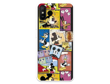 Funda para Xiaomi Redmi 9A Oficial de Disney Mickey Comic - Clásicos Disney