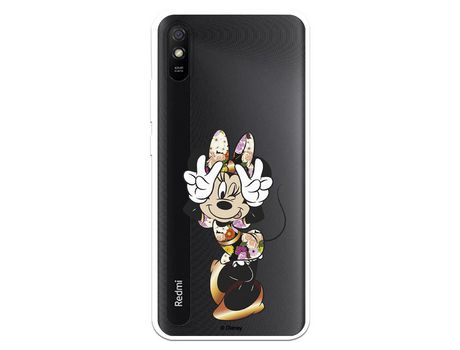 Funda para Xiaomi Redmi 9A Oficial de Disney Minnie Posando - Clásicos Disney