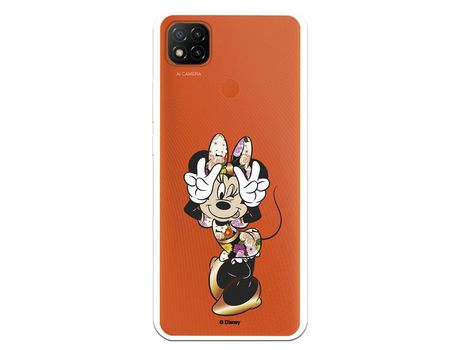 Funda para Xiaomi Redmi 9C Oficial de Disney Minnie Posando - Clásicos Disney