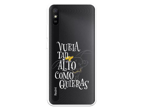 Funda para Xiaomi Redmi 9A Oficial de Disney Dumbo Vuela tan Alto - Dumbo