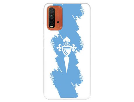 Funda para Xiaomi Redmi 9T del Celta Escudo Trazo azul - Licencia Oficial RC Celta