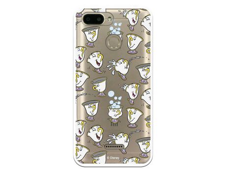 Funda Oficial Disney Chip Potts Siluetas Transparente para Xiaomi Redmi 6