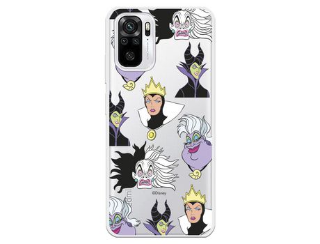Funda para Xiaomi Redmi Note 10 Oficial de Disney Villanas Patrón