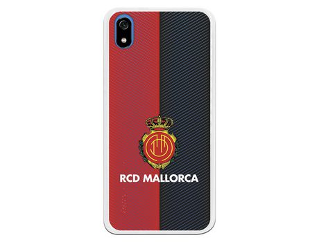 Funda para Xiaomi Redmi 7A del Mallorca RCD Mallorca Diagonales Transparente - Licencia Oficial RCD Mallorca