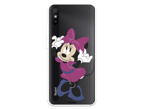 Funda para Xiaomi Redmi 9A Oficial de Disney Minnie Rosa - Clásicos Disney