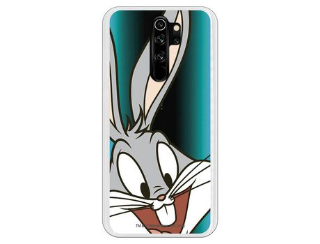Funda para Xiaomi Redmi Note 8 Pro Oficial de Warner Bros Bugs Bunny Silueta Transparente - Looney Tunes