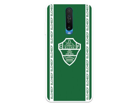 Funda para Xiaomi Redmi K30 del Elche CF Escudo Fondo Verde - Licencia Oficial Elche CF