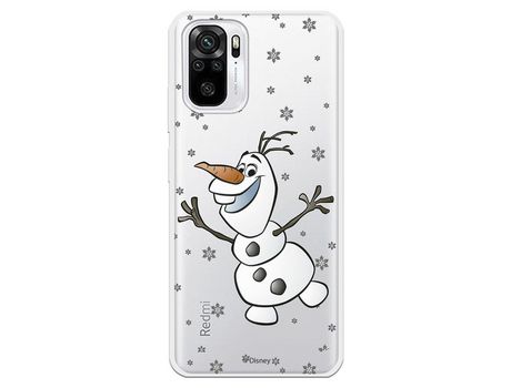 Funda para Xiaomi Redmi Note 10 Oficial de Disney Olaf Transparente - Frozen