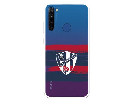 Funda para Xiaomi Redmi Note 8T del Huesca Rayas Transparente - Licencia Oficial SD Huesca
