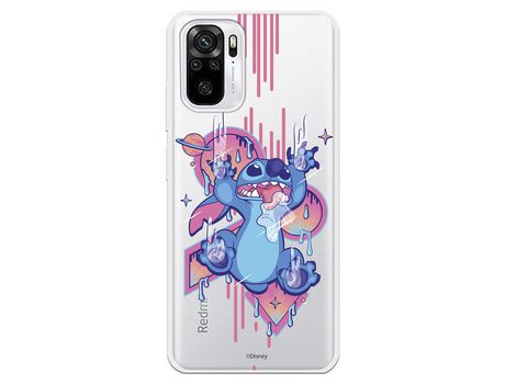 Funda para Xiaomi Redmi Note 10 Oficial de Disney Stitch Graffiti - Lilo & Stitch