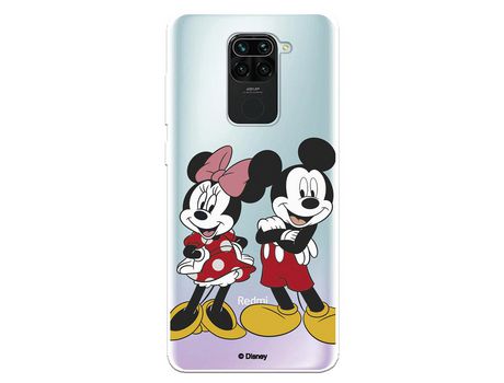 Funda para Xiaomi Redmi Note 9 Oficial de Disney Mickey y Minnie Posando - Clásicos Disney