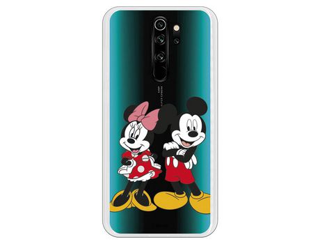 Funda para Xiaomi Redmi Note 8 Pro Oficial de Disney Mickey y Minnie Posando - Clásicos Disney