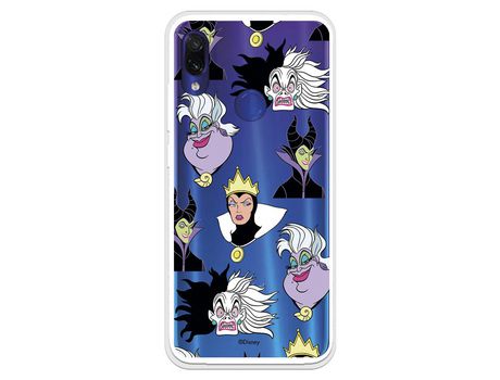 Funda para Xiaomi Redmi Note 7 Oficial de Disney Villanas Patrón