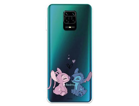 Funda para Xiaomi Redmi Note 9S Oficial de Disney Angel & Stitch Beso - Lilo & Stitch