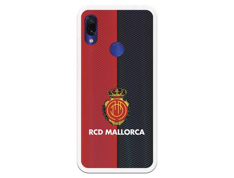 Funda para Xiaomi Redmi Note 7 del Mallorca RCD Mallorca Diagonales Transparente - Licencia Oficial RCD Mallorca