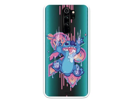 Funda para Xiaomi Redmi Note 8 Pro Oficial de Disney Stitch Graffiti - Lilo & Stitch