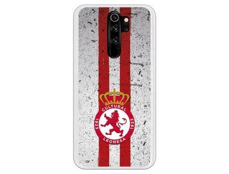 Funda para Xiaomi Redmi Note 8 Pro del Leonesa Escudo Franja Roja - Licencia Oficial Cultural y Deportiva Leonesa