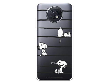 Funda para Xiaomi Redmi Note 9T Oficial de Peanuts Snoopy rayas - Snoopy