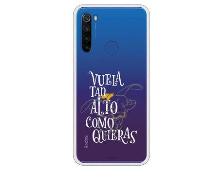 Funda para Xiaomi Redmi Note 8T Oficial de Disney Dumbo Vuela tan Alto - Dumbo
