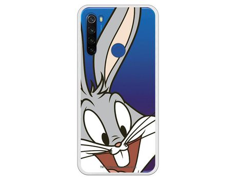 Funda para Xiaomi Redmi Note 8T Oficial de Warner Bros Bugs Bunny Silueta Transparente - Looney Tunes