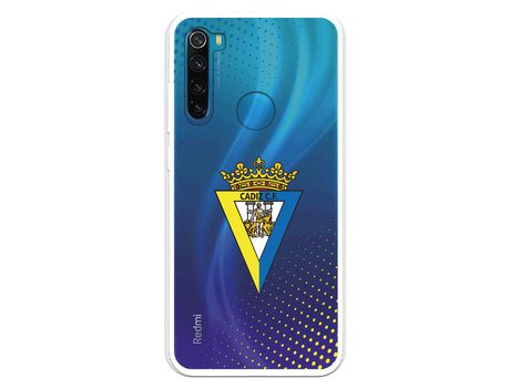 Funda para Xiaomi Redmi Note 8 del Cádiz Escudo Transparente - Licencia Oficial