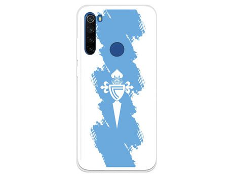 Funda para Xiaomi Redmi Note 8T del Celta Escudo Trazo azul - Licencia Oficial RC Celta