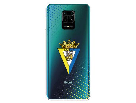 Funda para Xiaomi Redmi Note 9 Pro del Cádiz Escudo Transparente - Licencia Oficial