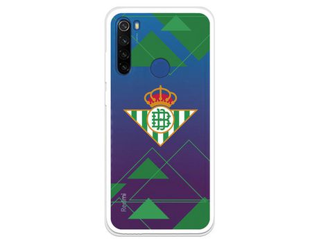 Funda para Xiaomi Redmi Note 8T del Betis Escudo Fondo transparente - Licencia Oficial