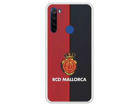 Funda para Xiaomi Redmi Note 8T del Mallorca RCD Mallorca Diagonales Transparente - Licencia Oficial RCD Mallorca