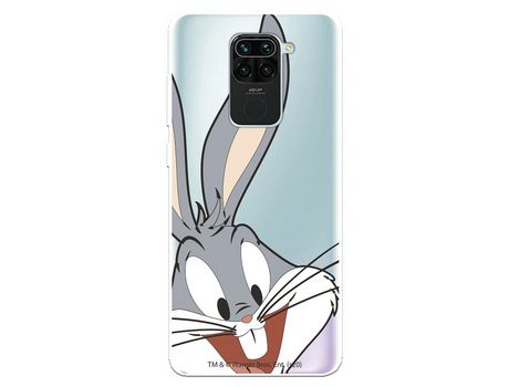 Funda para Xiaomi Redmi Note 9 Oficial de Warner Bros Bugs Bunny Silueta Transparente - Looney Tunes