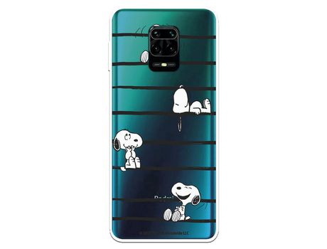 Funda para Xiaomi Redmi Note 9S Oficial de Peanuts Snoopy rayas - Snoopy