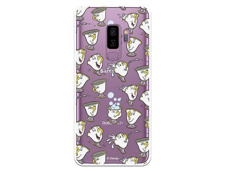 Funda Oficial Disney Chip Potts Siluetas Transparente para Samsung Galaxy S9 Plus