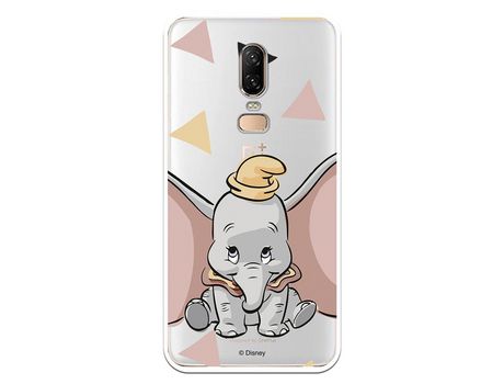 Funda Oficial Disney Dumbo silueta transparente para Oneplus 6
