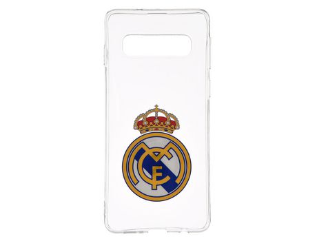 Carcasa Oficial Real Madrid Escudo Transparente para Samsung Galaxy S10