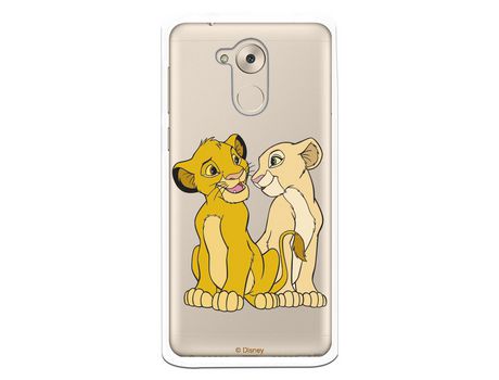 Funda Oficial Disney Simba y Nala transparente para Huawei Nova Smart - El Rey León