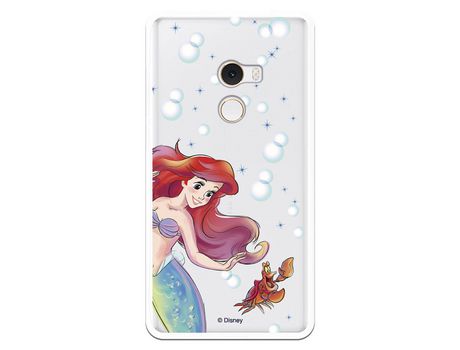 Funda Oficial Disney Sirenita y Sebastian Transparente para Xiaomi Mi Mix 2 - La Sirenita