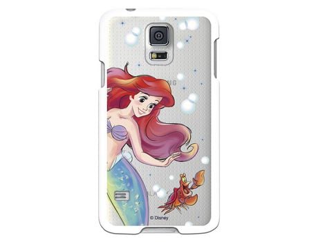 Funda Oficial Disney Sirenita y Sebastian Transparente para Samsung Galaxy S5 - La Sirenita