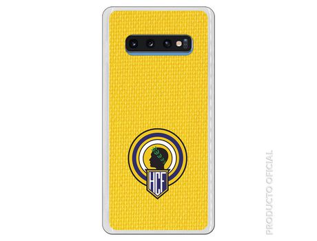Funda Oficial Hercules escudo fondo amarillo para Samsung Galaxy S10 Plus