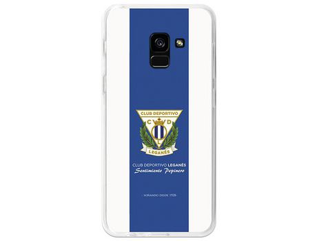 Funda Oficial Leganés escudo fondo camiseta Samsung Galaxy A8 2018