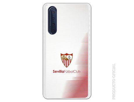 Funda Oficial Sevilha Listas Brancas e Rojas sobre fondo Gris para Huawei P30