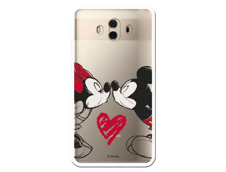 Funda para Huawei Mate 10 Oficial de Disney Mickey y Minnie Beso - Clásicos Disney